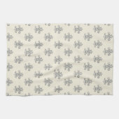 Elegant Fleur de Lis Pattern Theedoek (Horizontaal)