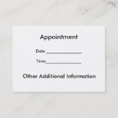 Elegant Fleur de Lis Professioneel Visitekaartje Afsprakenkaartje (Achterkant)