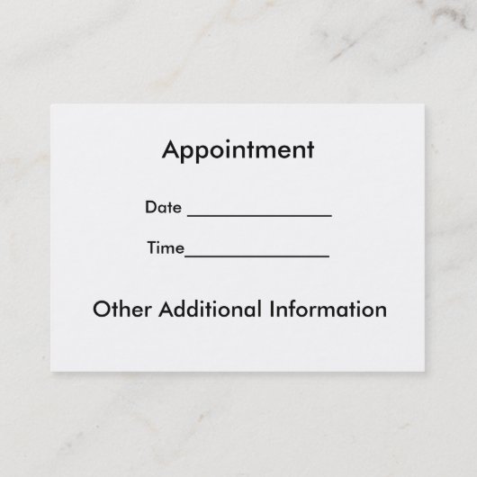 Elegant Fleur de Lis Professioneel Visitekaartje Afsprakenkaartje (Achterkant)