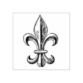 Elegant Fleur de Lis Rubberstempel (Afrduk)
