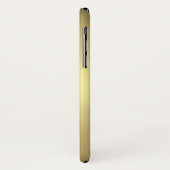 Elegant Fleur-de-lis zwarte gouden monogram Case-Mate iPhone Case (Achterkant/links)