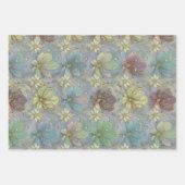 Elegant Flora Design Luxury Matte Gift  Inpakpapier Vel (Voorkant 2)