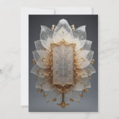 Elegant Flora Design Wedding Invitation -  Kaart (Achterkant)