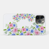 Elegant floraal decoratiepatroon Case-Mate iPhone case (Achterkant (horizontaal))