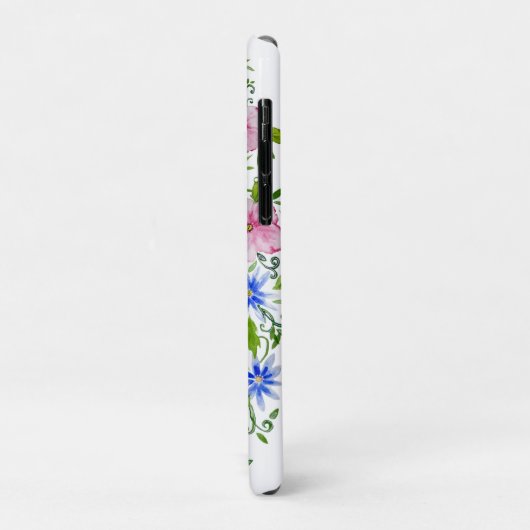Elegant floraal decoratiepatroon Case-Mate iPhone case (Achterkant/links)
