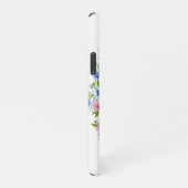 Elegant floraal decoratiepatroon iPhone hoesje (Rechterkant)