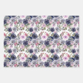 elegant floraal getild patroon inpakpapier vel (Voorkant 2)