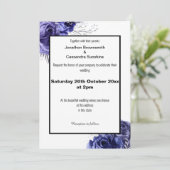 ELEGANT FLORAAL ONTWERPWEDING KAART (Staand voorkant)