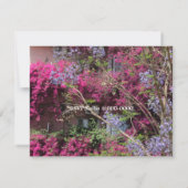 Elegant Floral 50th Wedding Jubileum Uitnodiging (Achterkant)