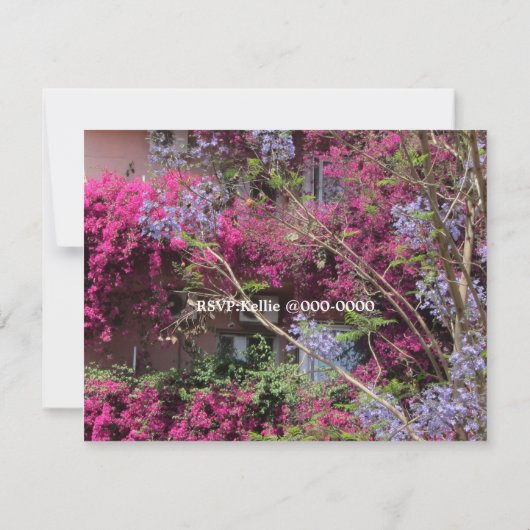 Elegant Floral 50th Wedding Jubileum Uitnodiging (Achterkant)