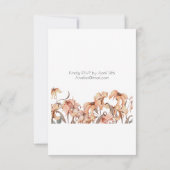 Elegant Floral 60th Birthday Invitation Bedankkaart (Achterkant)