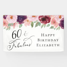 Elegant Floral 60th Birthday Party Spandoek