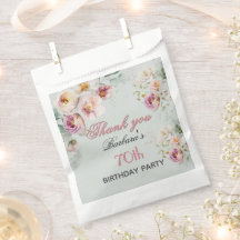 *Elegant Floral 70th Birthday