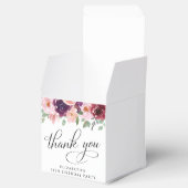 Elegant Floral 75th Birthday Party Thank You Bedankdoosjes (Geopend)