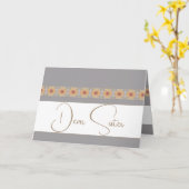 Elegant Floral Accented Kaart (Gele Bloem)