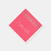 Elegant Floral Accented Servet (Hoek)