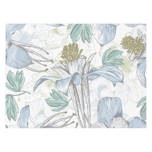 Elegant  Floral Achtergrond | Tablecloth Tafelkleed (Voorkant (Horizontaal))