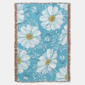 Elegant Floral Achtergrond | Throw Blanket Deken (Voorkant Verticaal)