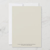 Elegant Floral Afstuderen Photo Invitation Coral/I Kaart (Achterkant)