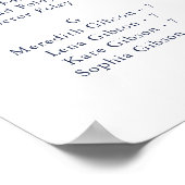 Elegant Floral Alfabetical Seat Chart Poster (Hoek)