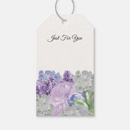 Elegant Floral, alleen voor jou, schept Labels Cadeaulabel (Voorkant)