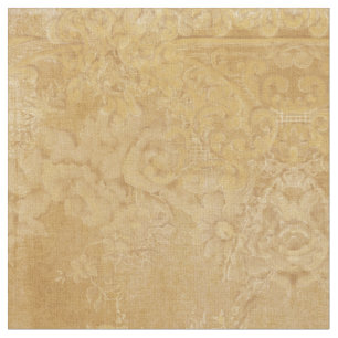Elegant Floral Amber Gold French  Wallpaper Stof