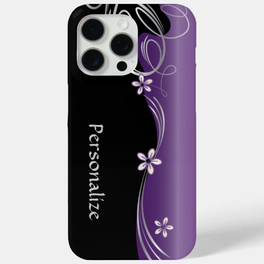 Elegant Floral | Amethyst Case-Mate iPhone Case (Achterkant)