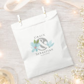 Elegant Floral Ampersand Wedding Bedankzakje (Geknipt)