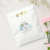 Elegant Floral Ampersand Wedding Bedankzakje (Gezegeld)