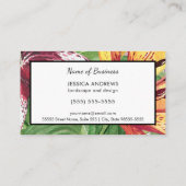 Elegant Floral and Rake Landscape and Design Visitekaartje (Achterkant)