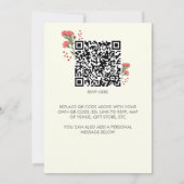 Elegant Floral ANY AGE Photo Birthday  Kaart (Achterkant)