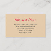 Elegant Floral Appointment Visitekaartjes Afsprakenkaartje (Achterkant)