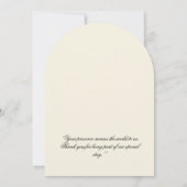Elegant Floral Arch Wedding Invitation Kaart (Achterkant)