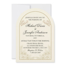 Elegant Floral Arch Wedding Invitation