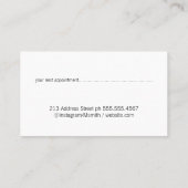 Elegant Floral Arrangement Afsprakenkaartje (Achterkant)