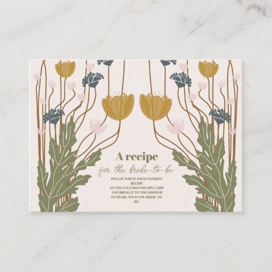 Elegant Floral Art Nouveau Vrijgezellenfeest Informatiekaartje (Voorkant)