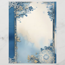 Elegant Floral Art Scrapbook Papier