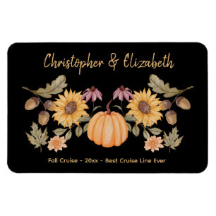 Elegant Floral Autumn Herfst Cabin Door Cruiseschi Magneet