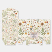 Elegant Floral Baby shower gunstbox Bedankdoosjes (Ongevouwen)