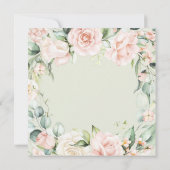 Elegant Floral Baby shower Invitation (Achterkant)