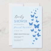 Elegant Floral Baby Shower Invitation Customizable Kaart (Voorkant)