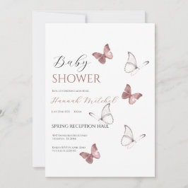 Elegant Floral Baby Shower Invitation Customizable Kaart