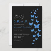 Elegant Floral Baby Shower Invitation Customizable Kaart (Voorkant)