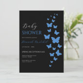 Elegant Floral Baby Shower Invitation Customizable Kaart (Staand voorkant)