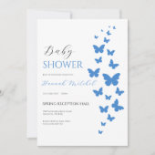 Elegant Floral Baby Shower Invitation Customizable Kaart (Voorkant)