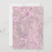 Elegant Floral Baby shower Invitation Kaart (Achterkant)