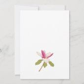 Elegant Floral Baby shower Kaart (Achterkant)