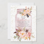 Elegant Floral Baby shower Kaart (Achterkant)