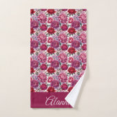 Elegant Floral Bad Handdoek (Handdoek)