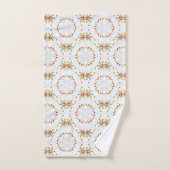 Elegant  Floral Bad Handdoek (Handdoek)